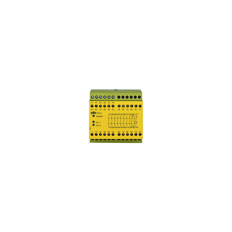 PILZ PZE 9 110-120VAC 8n/o 1n/c (New)