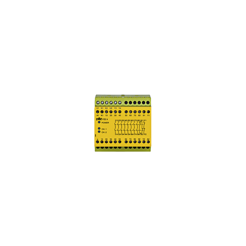 PILZ PZE 9 230-240VAC 8n/o 1n/c (New)