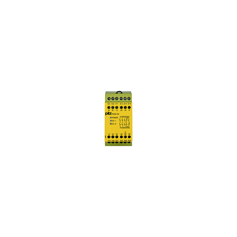 PILZ PNOZ X3 42VAC 24VDC 3n/o 1n/c 1so (New)