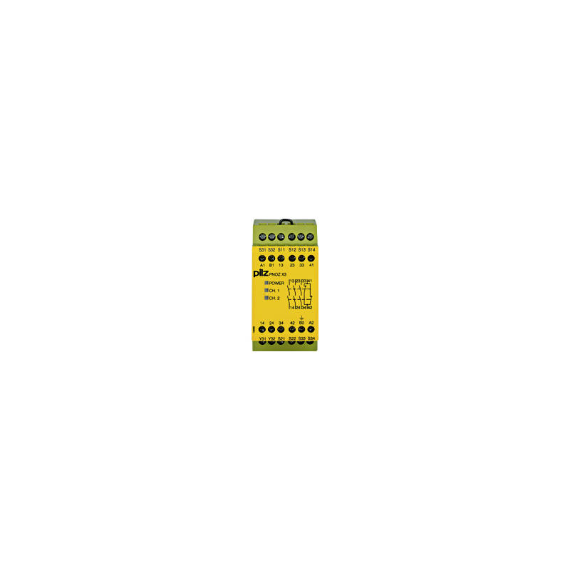 PILZ PNOZ X3 230VAC 24VDC 3n/o 1n/c 1so (New)