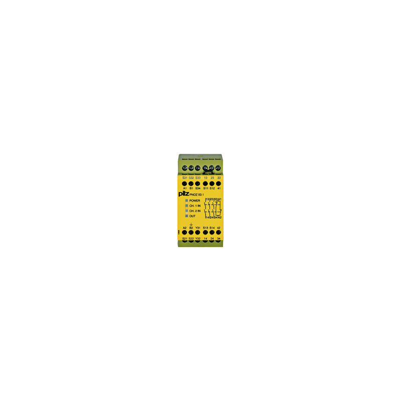PILZ PNOZ X3.1 230VAC 24VDC 3n/o 1n/c 1so (New)