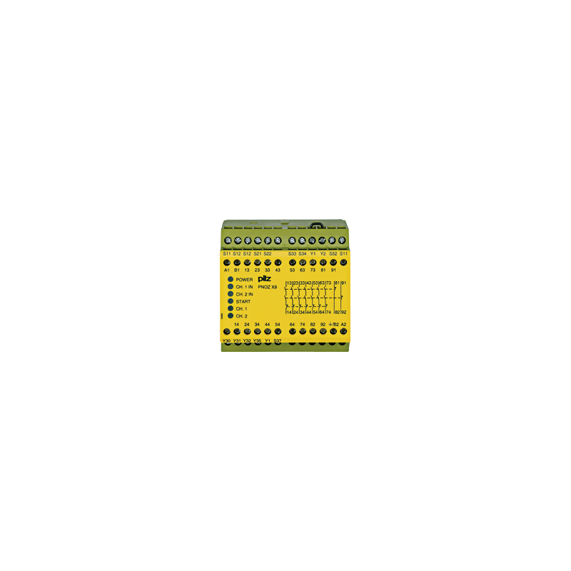 PILZ PNOZ X9 100-120VAC 24VDC 7n/o 2n/c 2so (New)