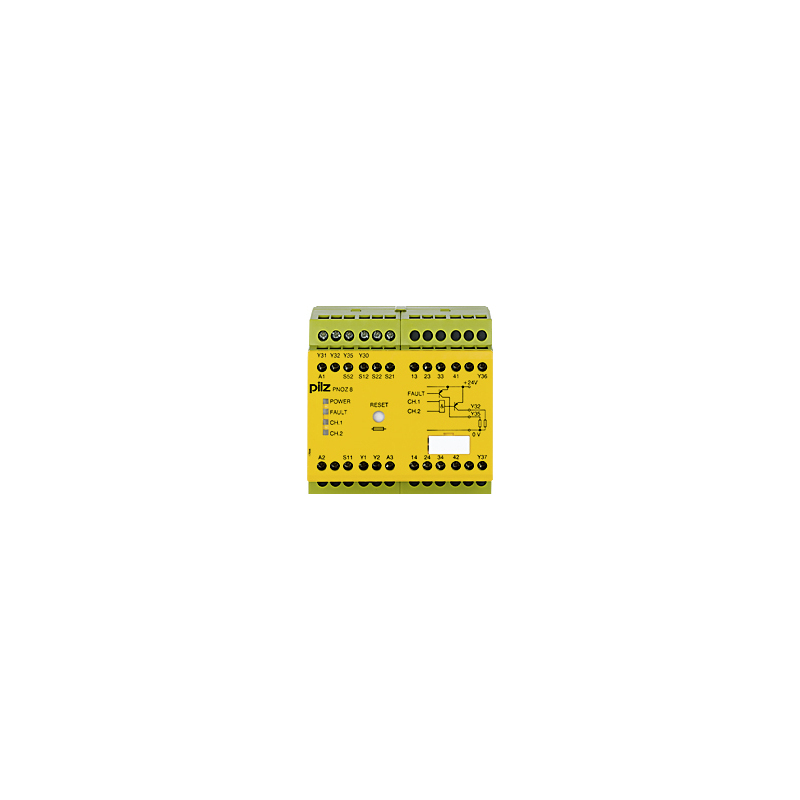 PILZ PNOZ 8 24VDC 3n/o 1n/c 2so (New)