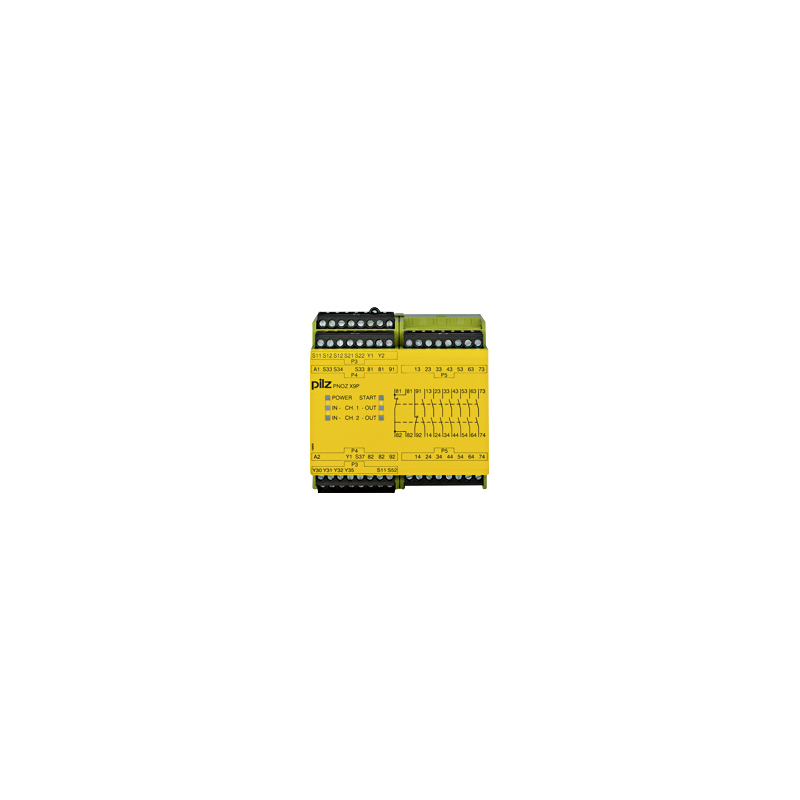 PILZ PNOZ X9P 12VDC 7n/o 2n/c 2so (New)