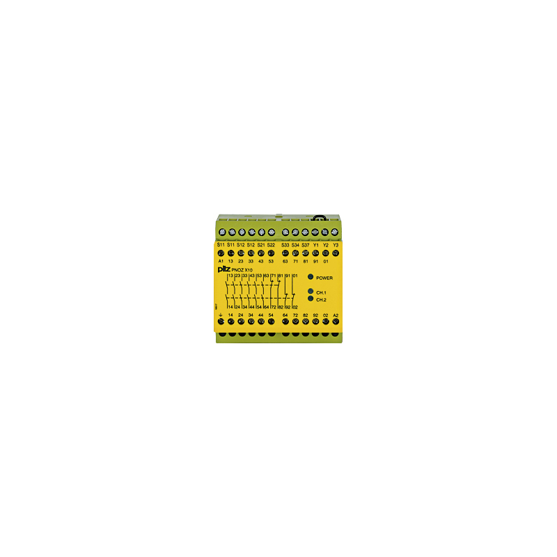PILZ PNOZ X10 110-120VAC 6n/o 4n/c 3LED (New)