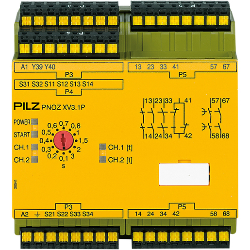 PILZ PNOZ XV3.1P C 3/24-240VACDC 3no 1nc 2no (New)