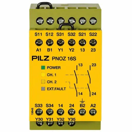 [774070] PILZ PNOZ 16S 24VAC 24VDC 2n/o 2so (New)