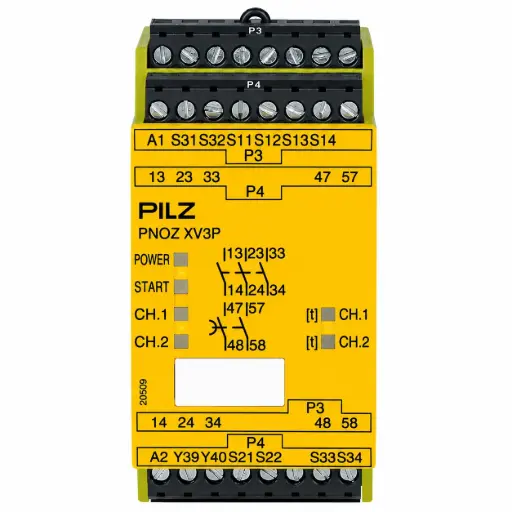 [777514] PILZ PNOZ XV3P 0.5/24VDC 3n/o 2n/o t fix (New)