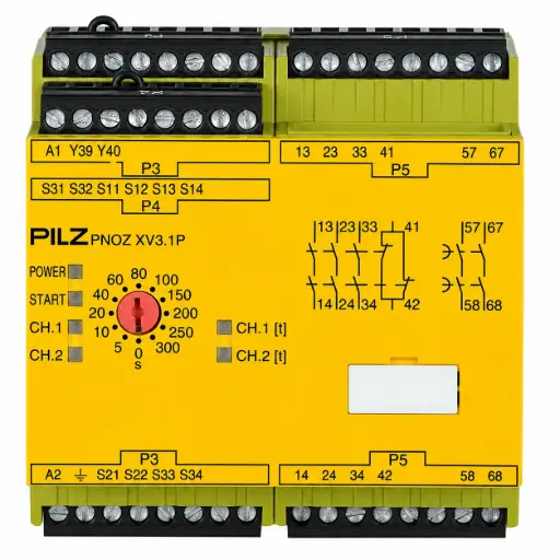 [777538] PILZ PNOZ XV3.1P 300/24-240VACDC 3no 1nc 2no (New)