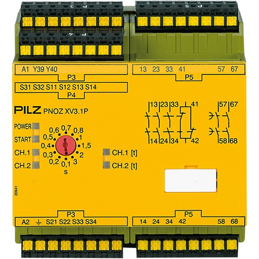 [787532] PILZ PNOZ XV3.1P C 3/24-240VACDC 3no 1nc 2no (New)