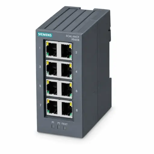[6GK5008-0BA10-1AB2] SIEMENS/PA SCALANCE XB008 unmanaged Industrial Ethernet Switc (New)