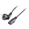 [6ES7900-0AA00-0XA0] SIEMENS/FA AC IEC cable, Germany and others, 90° male to 180° (New)