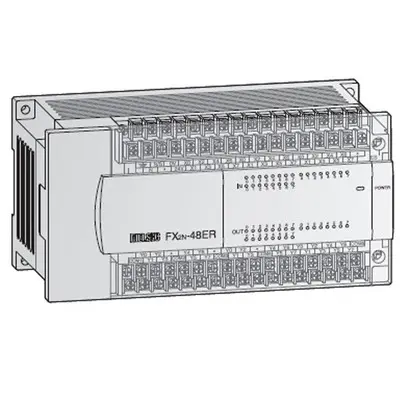 [FX2N-48ER-UA1/UL] MITSUBISHI/FA AC BASE UNIT, 24AC IN/24 RLY OUT (New)
