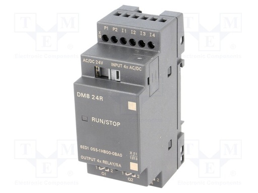 [6ED1055-1HB00-0BA0] SIEMENS 	*** Spare part *** LOGO! DM8 24R expansion module (New)