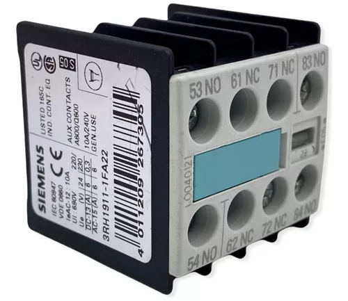 [3RH1911-1FA22] SIEMENS Auxiliary switch block, 22 2 NO + 2 NC (New)