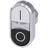 [3SU1051-3AB61-0AK0] SIEMENS/EP pulsadores dobles iluminado, 22 mm, redondo, metal (New)