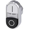 [3SU1051-3BB61-0AK0] SIEMENS/EP pulsadores dobles iluminado, 22 mm, redondo, metal (New)