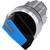 [3SU1052-2BC50-0AA0] SIEMENS/EP selector, iluminable, 22 mm, redondo, metal, brill (New)