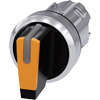 [3SU1052-2BM00-0AA0] SIEMENS/EP selector, iluminable, 22 mm, redondo, metal, brill (New)
