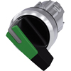 [3SU1052-2CC40-0AA0] SIEMENS/EP selector, iluminable, 22 mm, redondo, metal, brill (New)