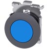 [3SU1060-0JB50-0AA0] SIEMENS/EP pulsador, 30 mm, redondo, metal, mate, azul, anill (New)
