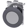 [3SU1060-0JB80-0AA0] SIEMENS/EP pulsador, 30 mm, redondo, metal, mate, gris, anill (New)