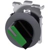 [3SU1062-2DF40-0AA0] SIEMENS/EP selector, iluminable, 30 mm, redondo, metal, mate, (New)