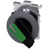 [3SU1062-2EF40-0AA0] SIEMENS/EP selector, iluminable, 30 mm, redondo, metal, mate, (New)