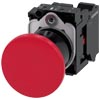[3SU1100-1BA20-3CA0] SIEMENS/EP pulsador de seta, 22 mm, redondo, plástico, rojo,  (New)