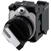 [3SU1100-2BF60-3BA0] SIEMENS/EP selector, iluminable, 22 mm, redondo, plástico, bl (New)