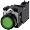 [3SU1102-0AB40-3FA0] SIEMENS/EP pulsador luminoso, 22 mm, redondo, plástico, verde (New)