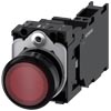 [3SU1103-0AB20-3FA0] SIEMENS/EP pulsador luminoso, 22 mm, redondo, plástico, rojo, (New)