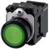 [3SU1106-0AB40-3BA0] SIEMENS/EP pulsador luminoso, 22 mm, redondo, (New)