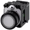 [3SU1106-0AB70-3BA0] SIEMENS/EP pulsador luminoso, 22 mm, redondo, plástico, trans (New)