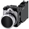 [3SU1150-0AB10-3FA0] SIEMENS/EP pulsador, 22 mm, redondo, metal, brillante, negro, (New)