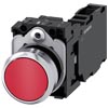 [3SU1150-0AB20-1FA0] SIEMENS/EP pulsador, 22 mm, redondo, metal, brillante, rojo,  (New)