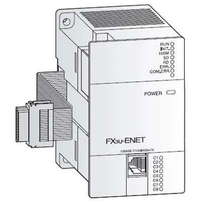[FX3U-ENET] MITSUBISHI/FA FX3U HIGH SPEED ETHERNET MODULE (New)