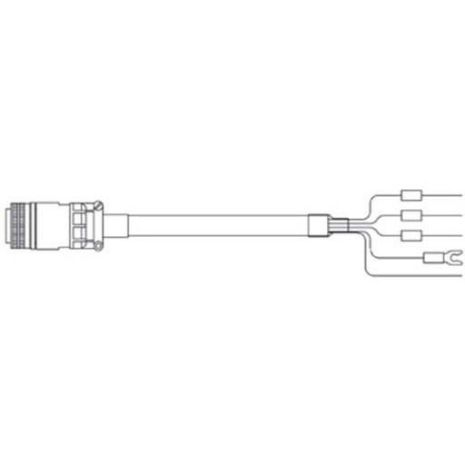 [MR-J3PWS2-15M] MITSUBISHI/FA IP67,SHIELD,H-FLEX SRV MTR CBL,15 METER (New)