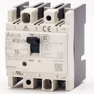 [NF30-FAU3P10A] MITSUBISHI/FA CIRCUIT BREAKER 3 POLE 10A TRIP (New)